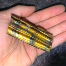 Load image into Gallery viewer, Charged Gold/Blue Tiger Eye Single Stone