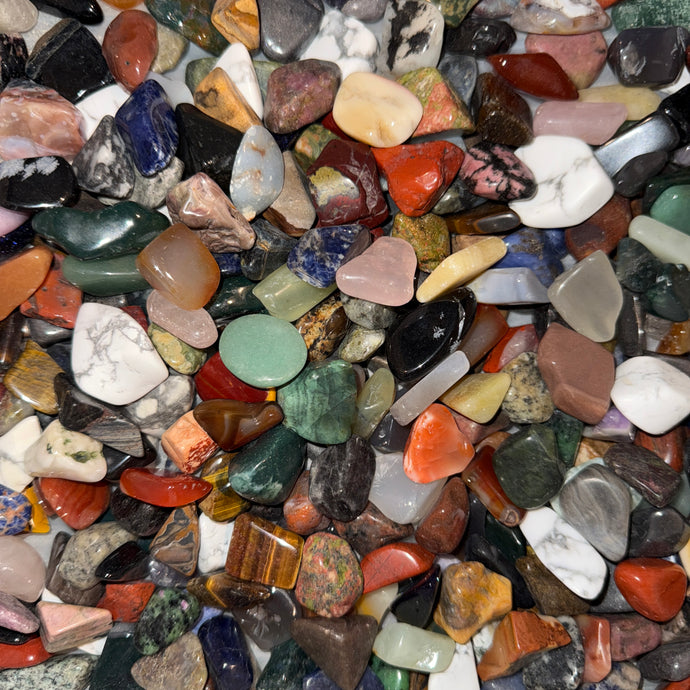 Polished Mix Gemstones Medium (Size #4) - 1 LB