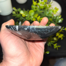 Load image into Gallery viewer, Black Orthoceras Fossil Dish/Bowl (~4")

