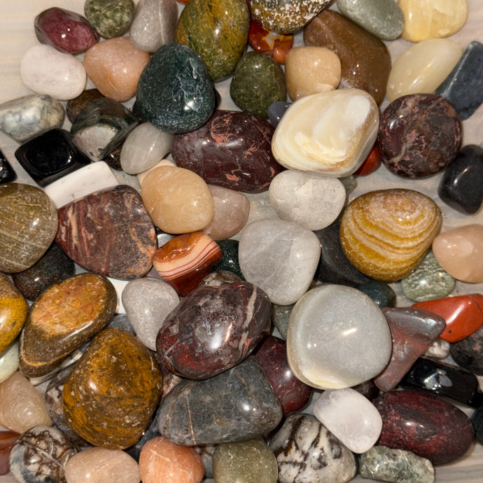 Polished Mix Gemstones Large (Size #6) - 1 LB
