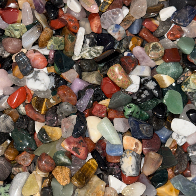 Polished Mix Gemstones Small (Size #3) - 1 LB