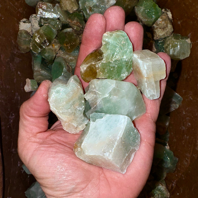 BACK TO SCHOOL SALE!! Green Calcite Rough (By the Pound)