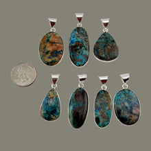 Load image into Gallery viewer, Rhodochrosite Pendant &amp; Necklace with a &quot;Twin Rocks and Crystals&quot; Velvet Box
