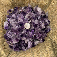 Load image into Gallery viewer, HALLOWEEN SALE!! Amethyst Points Rough (SMALL) 1/4 LB
