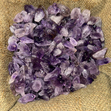 Load image into Gallery viewer, HALLOWEEN SALE!! Amethyst Points Rough (SMALL) 1/4 LB
