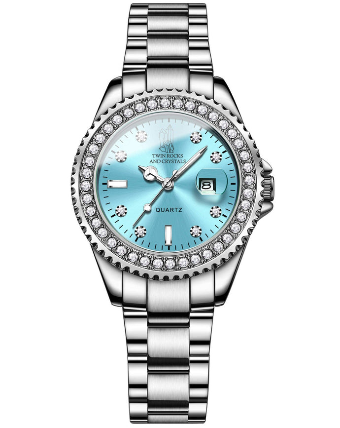 Twin Rocks and Crystals Women's Luxury Quartz Watch