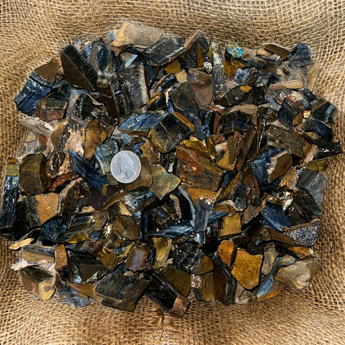 MOTHER'S DAY SALE!! SMALL Blue Tiger Eye Rough (By the Pound)