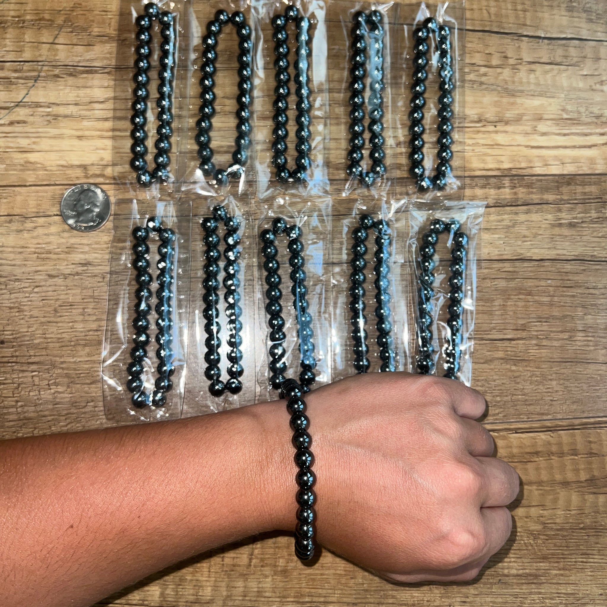 Buy MagnetRX® Magnetic Hematite Bracelet – MAX Strength Magnetic Stones –  Beaded Magnetic Bracelets for Men and Women (Double Strength 8mm) Online at  desertcartINDIA