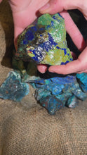 Load and play video in Gallery viewer, SALE!! Shattuckite Chrysocolla Rough (By the Pound)
