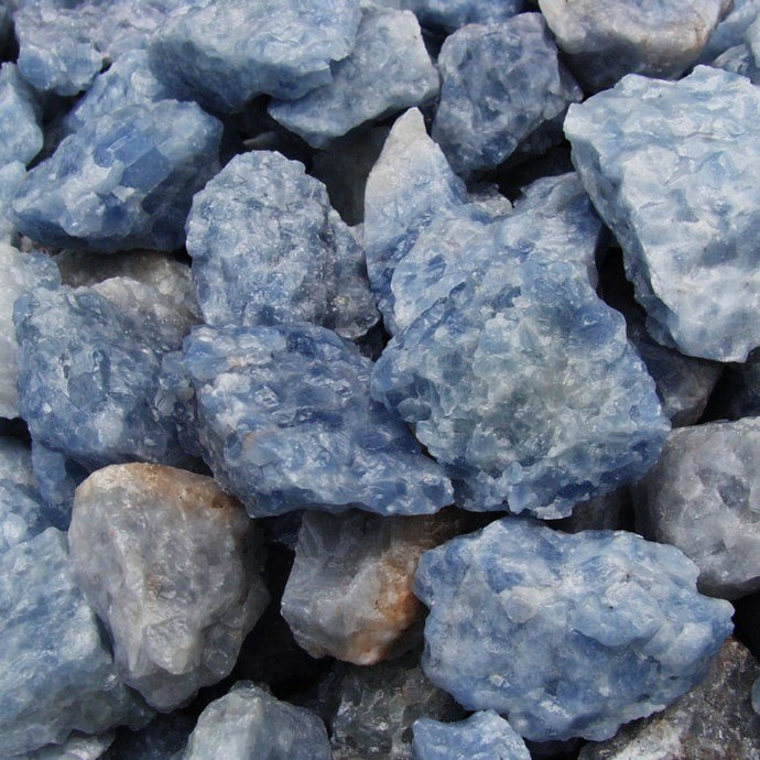 Blue Calcite Rough (By the Pound)