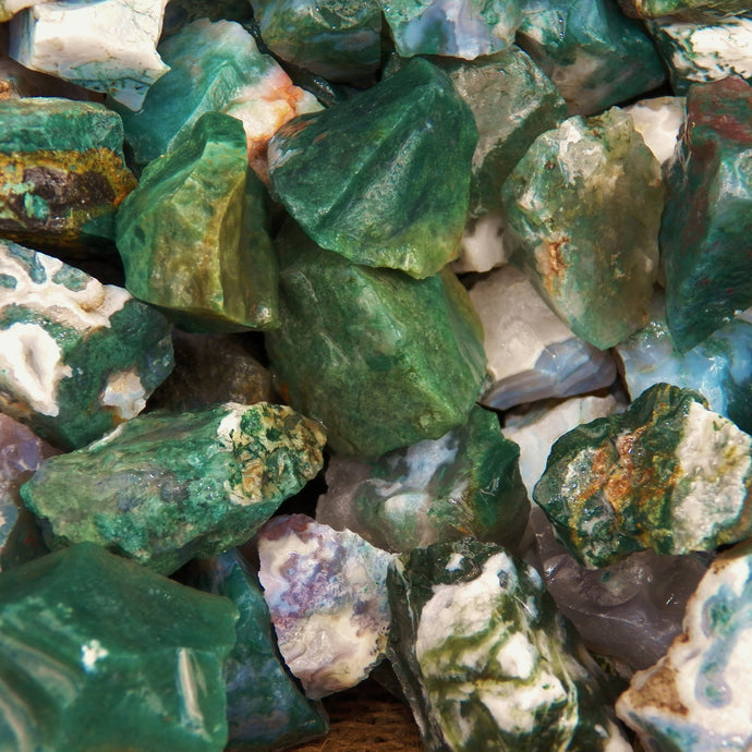Green Tree Agate Rough (By the Pound)