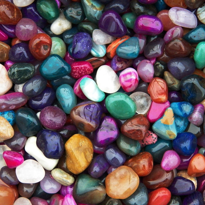 Polished Mix Gemstones Large (Size #6) - 1 LB