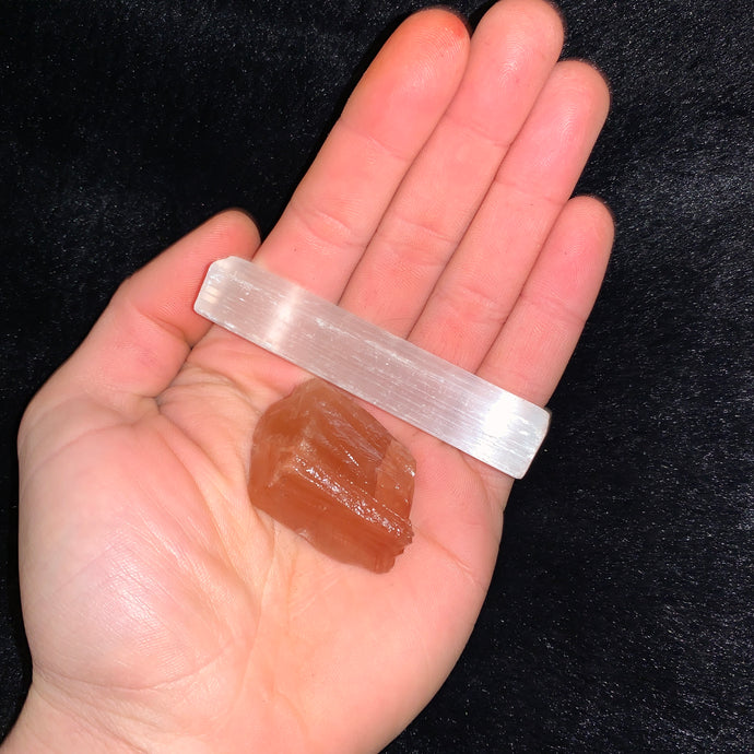 Charged Red Calcite Single Stone
