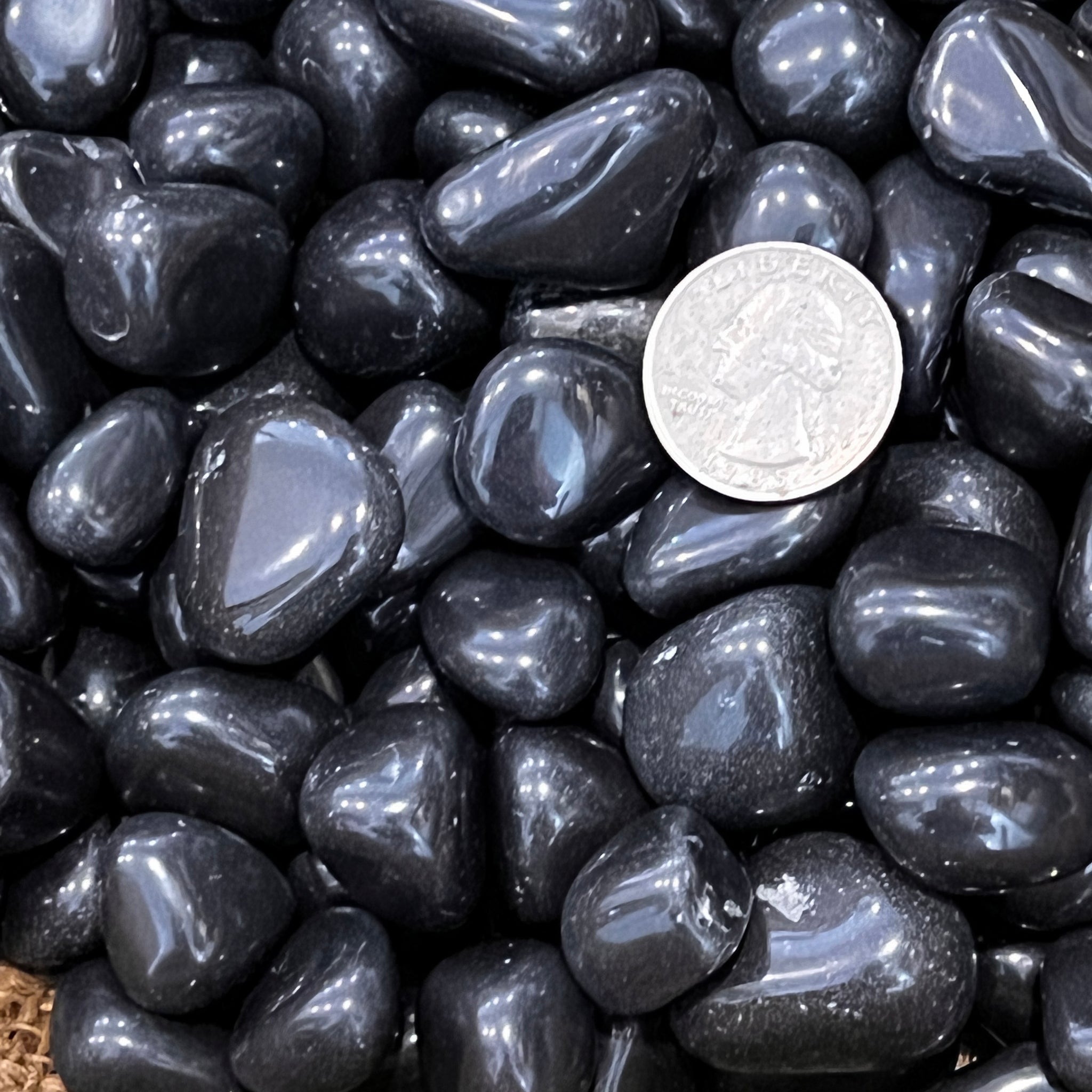 Polished Black Jasper - 1/2 LB | Twin Rocks and Crystals