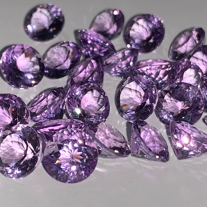 Faceted Lavender Amethyst - Mixed Sizes (10 Carat Lot)
