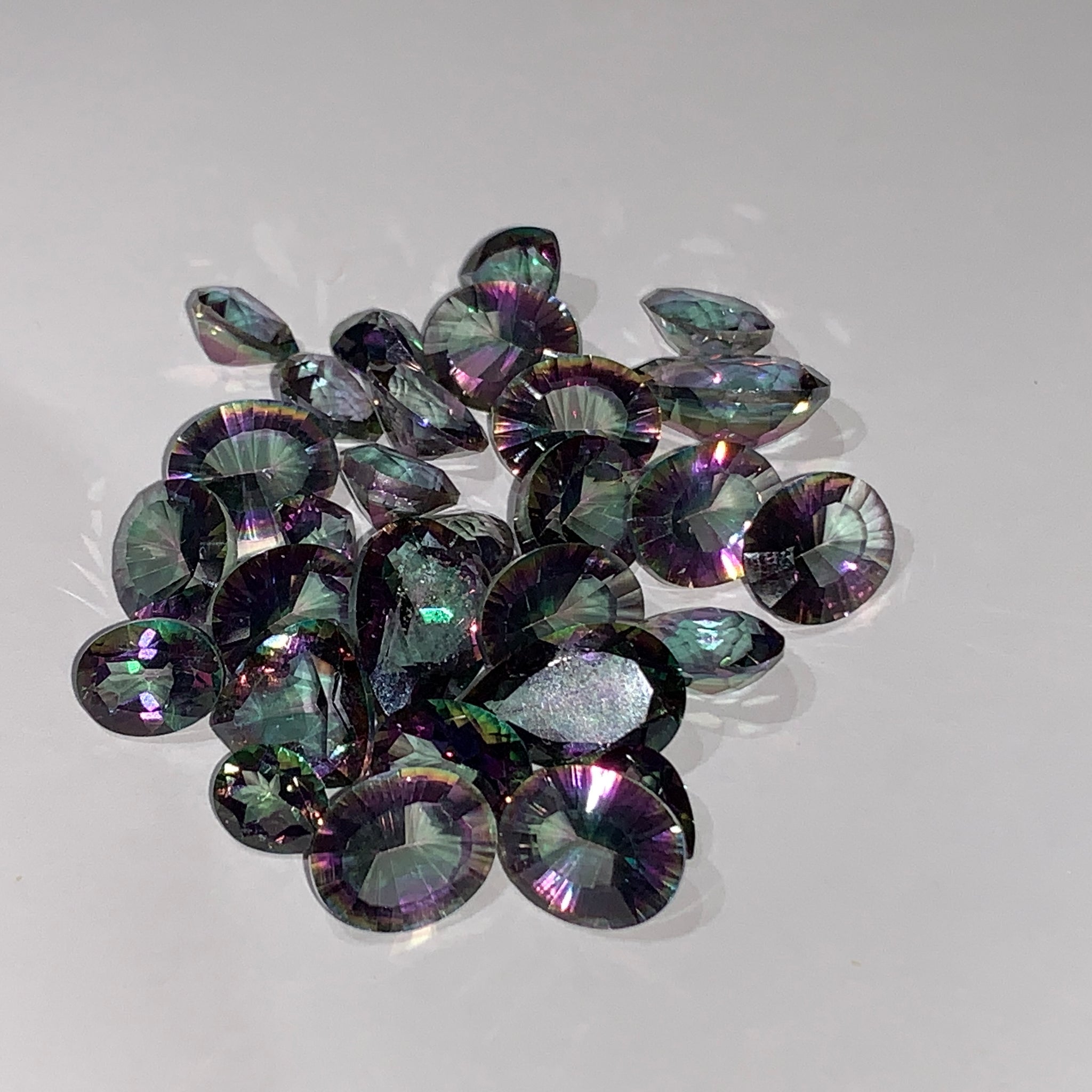 Faceted Mystic Topaz | Twin Rocks and Crystals