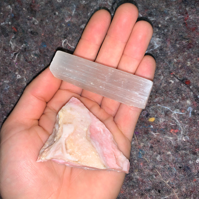 Charged Pink Opal Single Stone
