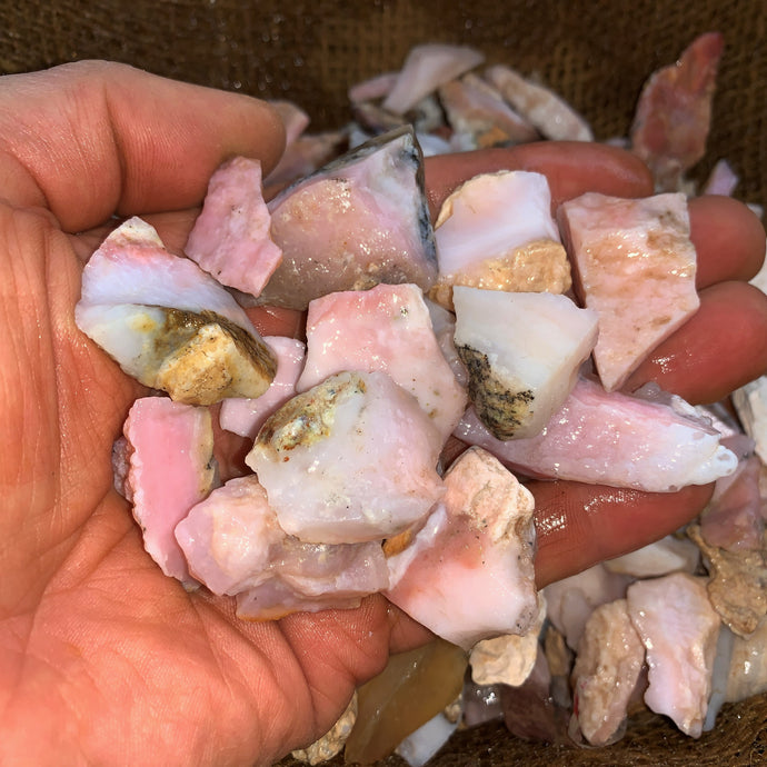 Small Pink Opal Rough (By the Pound)