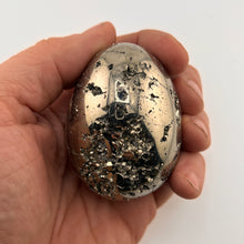 Load image into Gallery viewer, Polished Pyrite Egg Size #2
