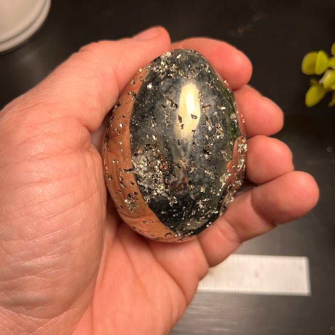 Polished Pyrite Egg Size #3