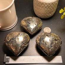 Load image into Gallery viewer, Polished Pyrite Heart Size #4
