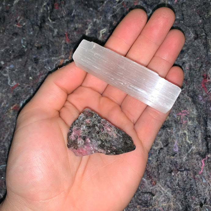 Charged Rhodonite Single Stone
