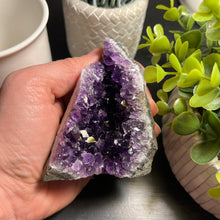 Load image into Gallery viewer, Amethyst Cut Base Size 1 (.50 - .80 lbs) Amethyst Druze Geode *Home Decor*
