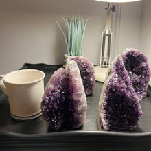 Load image into Gallery viewer, MOTHER&#39;S DAY Sale!! Amethyst Cut Base Size 4 (1.8 - 2.5 lbs) Amethyst Druze Geode - Home Decor
