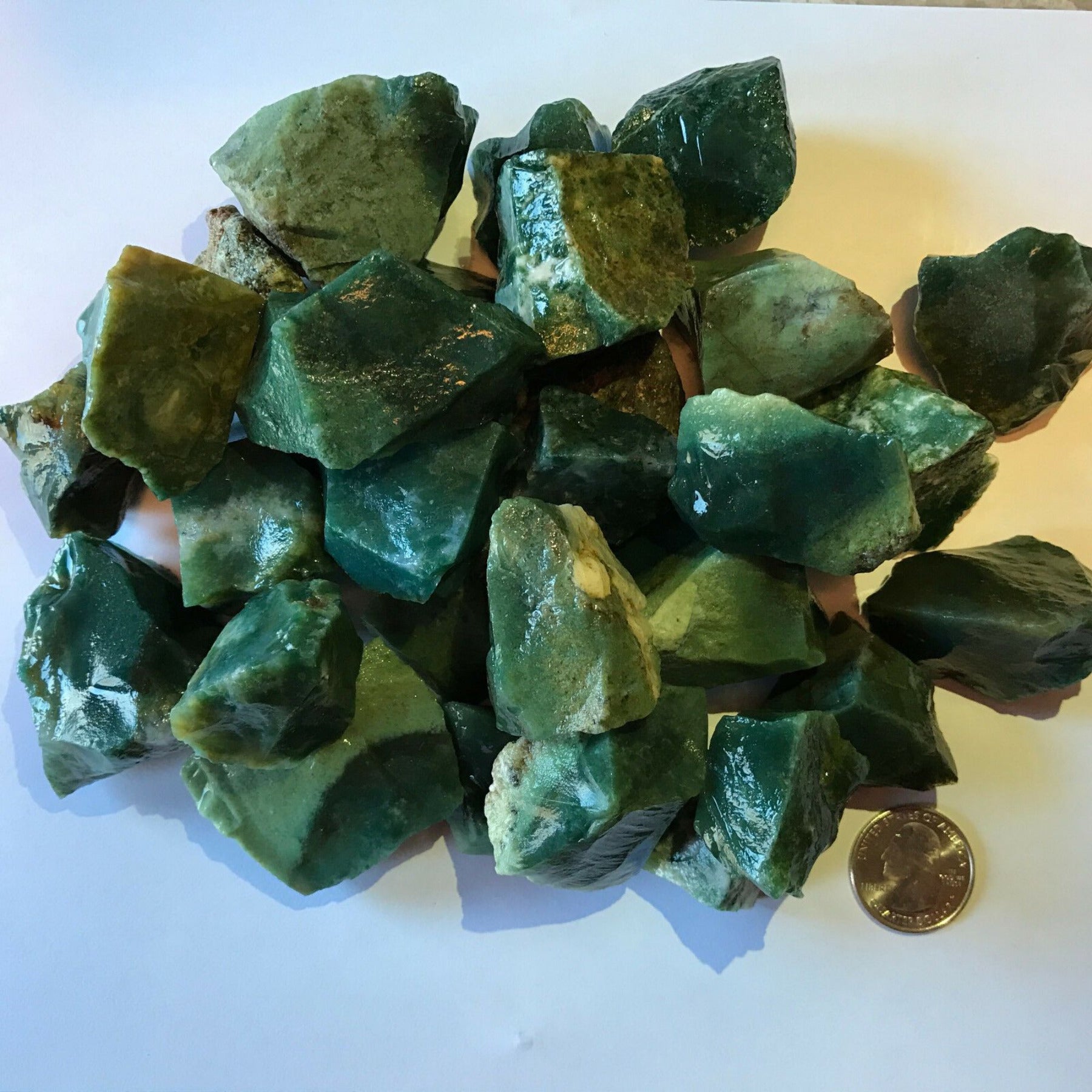 Green Jasper Rough (By the Pound)